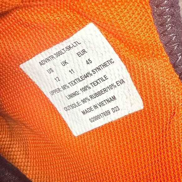 Polo Ralph Lauren ADVNTR 300 LT Trail Sneakers Olive Orange Size 12 - Picture 6 of 9